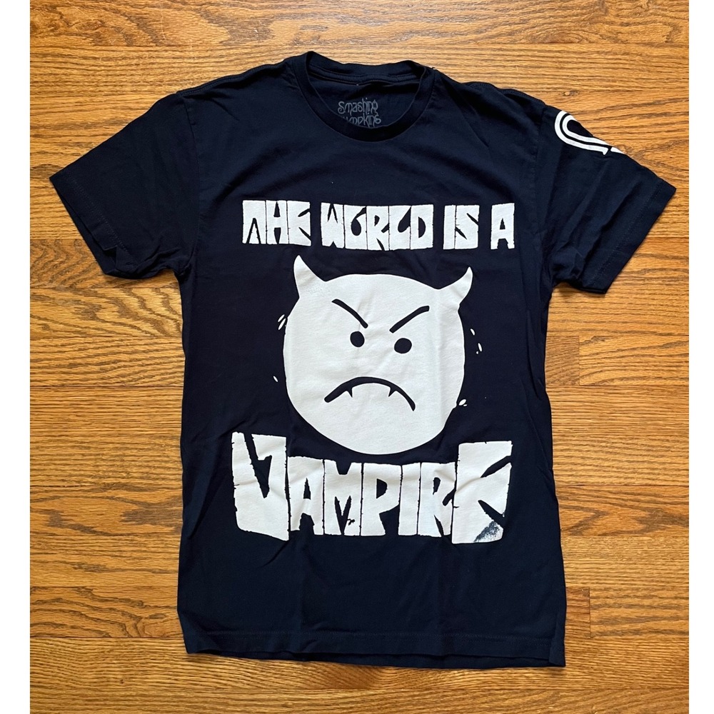 Smashing Pumpkins The World Is A Vampire 2024 Tour Shirt Navy Mens Small
